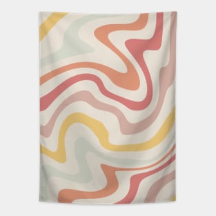 Neutral Abstract Lines Tapestry