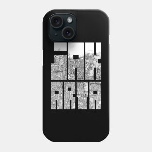 Jakarta, Indonesia City Map Typography - Light Phone Case