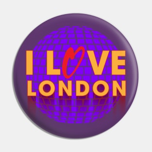 I Love Disco London Pin