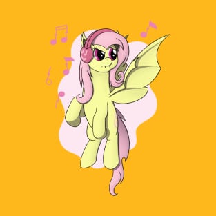 Flutterbat with Headphones T-Shirt