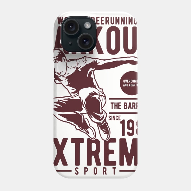 Vector Illustration of Parkour Phone Case by beanbeardy