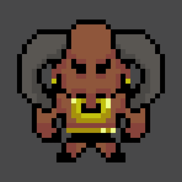 Minotaur 32 Bit Pixel Art by glenmags