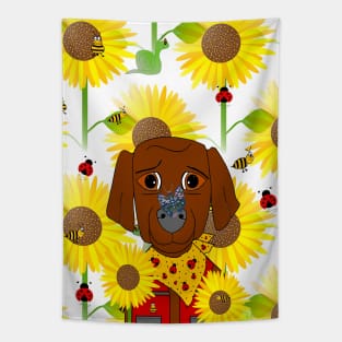 Dog Nature Lover Pattern Tapestry