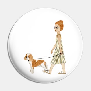 Walking a Pup Pin