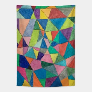 Angular Geometric Colors Tapestry