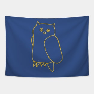 Golden Owl Tapestry