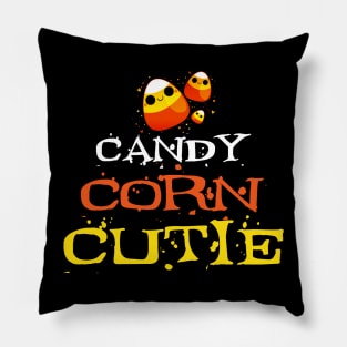 Candy Corn Cutie Happy Halloween funny sweets Shirt Pillow