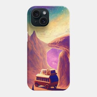 Celestial Serenity - Moon Fantasy in Space Phone Case