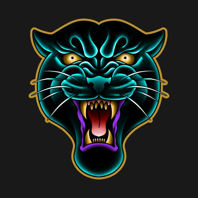 panter head blue by Violent Prophet