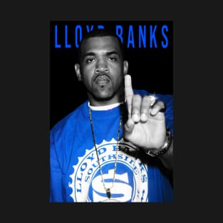 Lloyd Banks Black White and Blue T-Shirt