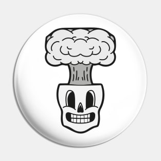 Exploding Skull Pin