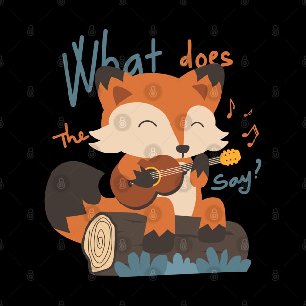 What does the fox say? Funny a cute fox by Nine Tailed Cat