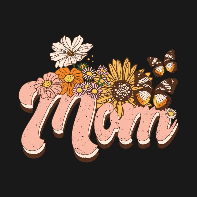 Mom retro distressed design by BAB