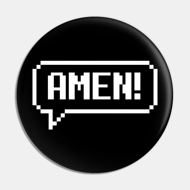 Amen! 8 Bit pixel text art Pin by Eternity Seekers