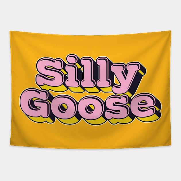 Silly Goose / Retro Meme Lover Design Tapestry by DankFutura