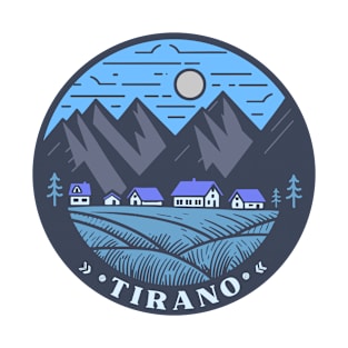 Tirano Italia houses landscape badge T-Shirt