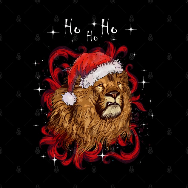 lion face christmas humor sweater by Collagedream