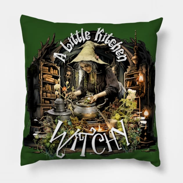 A Little Kitchen Witchy Pillow by littlewitchylif