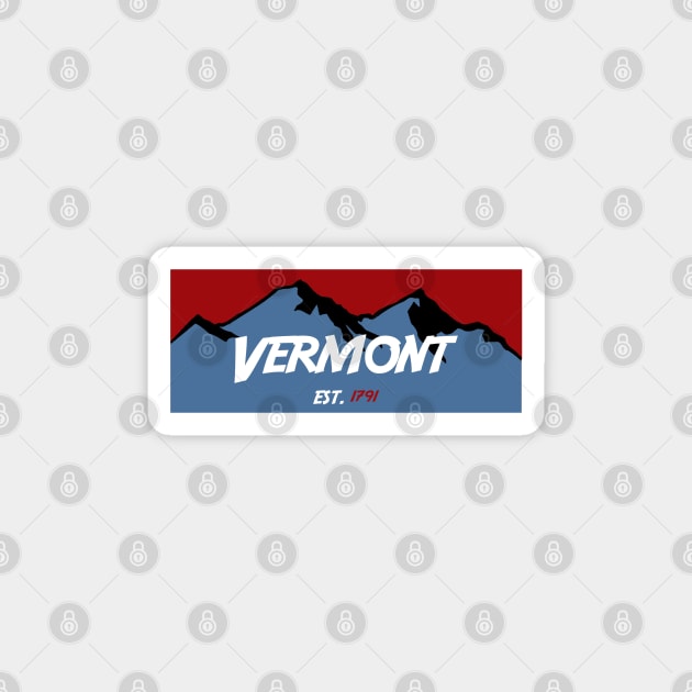 Vermont Mountains Magnet by AdventureFinder