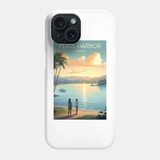 Pearl Harbour Travel Poster Phone Case