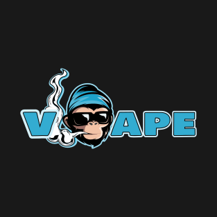 VAPE, fun vaping shirt, vaping monkey T-Shirt