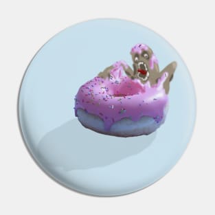 Donut monster Pin