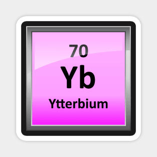 Ytterbium Periodic Table Element Symbol Magnet