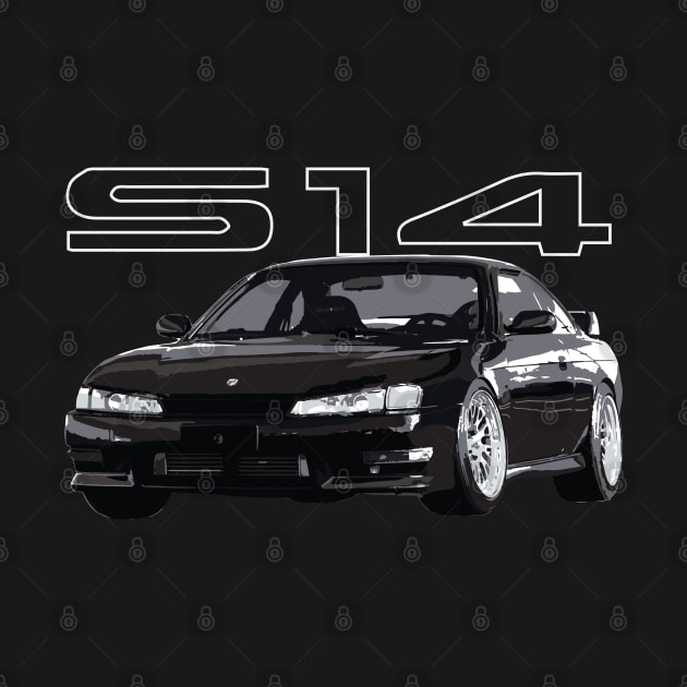 240 sx super black s14 kouki by cowtown_cowboy