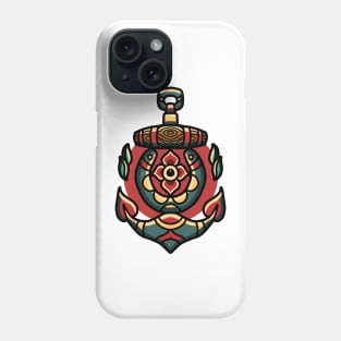 anchor tattoo Phone Case