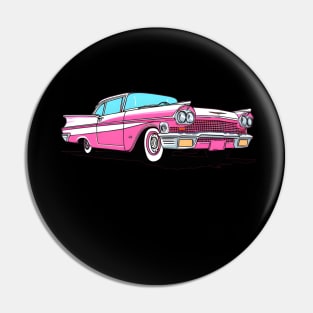 Vintage Pink Cadillac Pin