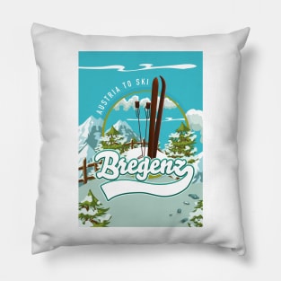 Bregenz Austria Ski logo Poster Pillow