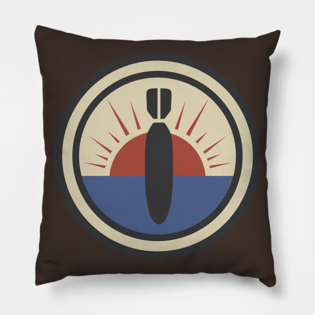 424th Bombardment Squadron Pillow by Tailgunnerstudios