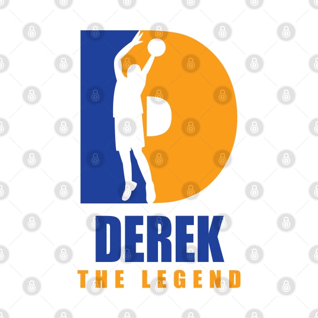 Derek Custom Player Basketball Your Name The Legend by Baseball Your Name