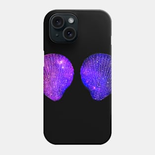 Purple Violet Mermaid Shell Bra Phone Case