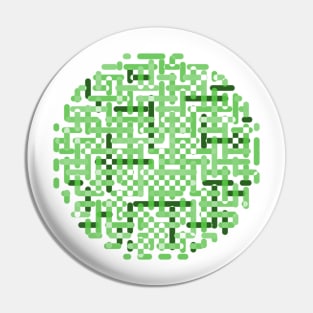 Green labyrinth Pin