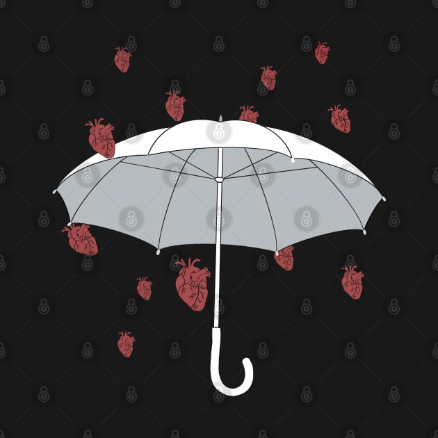 Anatomy heart rain art by Carries Design 