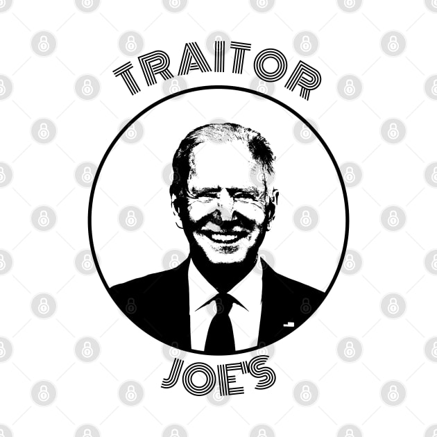 Traitor Joe's Retro Black and White Design by AdrianaHolmesArt