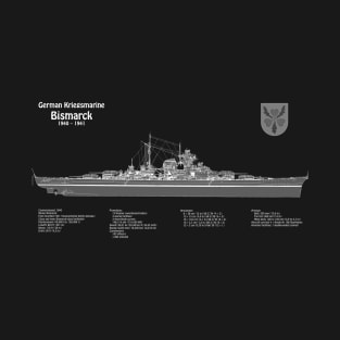 Bismarck - World War II Battleship of the Kriegsmarine - ABDpng T-Shirt