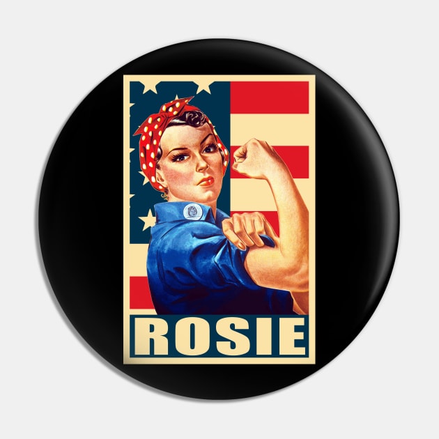 Rosie The Riveter We Can Do it Propaganda Pop Art Pin by Nerd_art