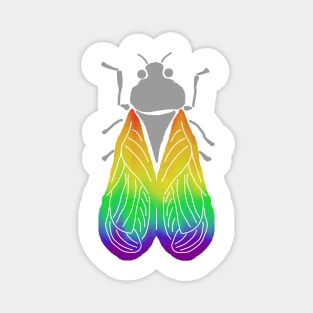 Rainbow-Winged Cicada Magnet