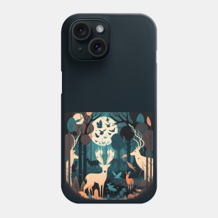 Enchanted Forest with Magical Animals Phone Case