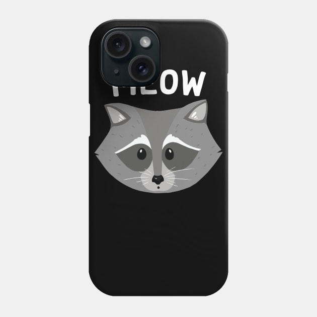 Meow Raccoon Phone Case by Eugenex