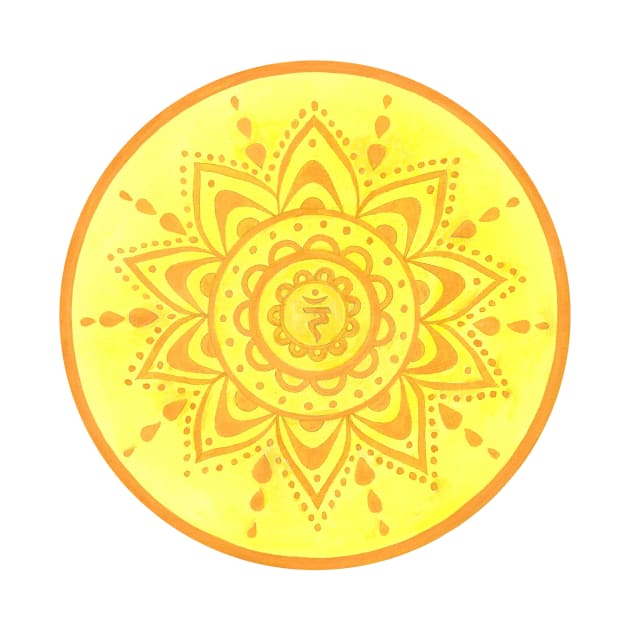 Mandala navel chakra by Kunst und Kreatives