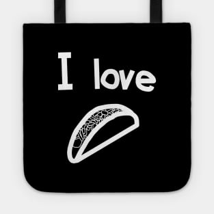 Whiteline Food I Love Tacos Tote