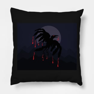 Raven Horor scene Pillow