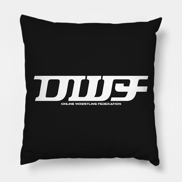 OWF White Text Logo Pillow by MpireOnlineNetwork