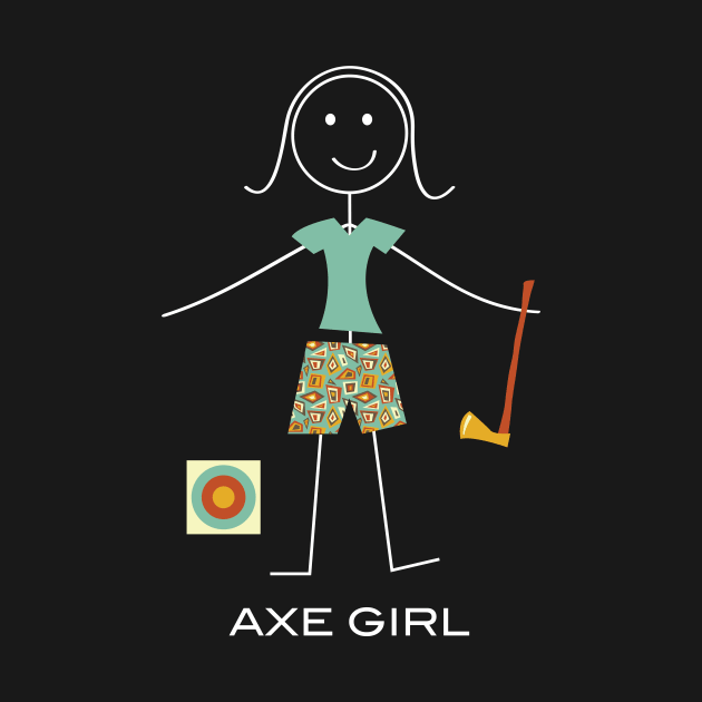 Funny Womens Axe Throwing by whyitsme