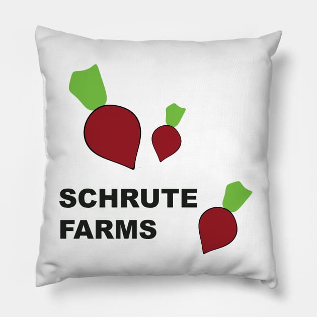 Schrute Farms Funny T Shirt Pillow by Jewish_Lightening