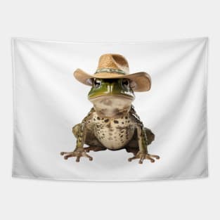 Frog with a Cowboy Hat Tapestry