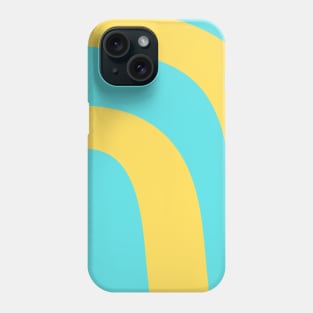 Boho lemon baby blue rainbow pattern Phone Case